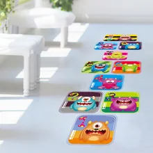 Наклейки на стену производители оптом стиль мультфильм животных Hopscotch детская комната спальня съемное украшение Настенная палка