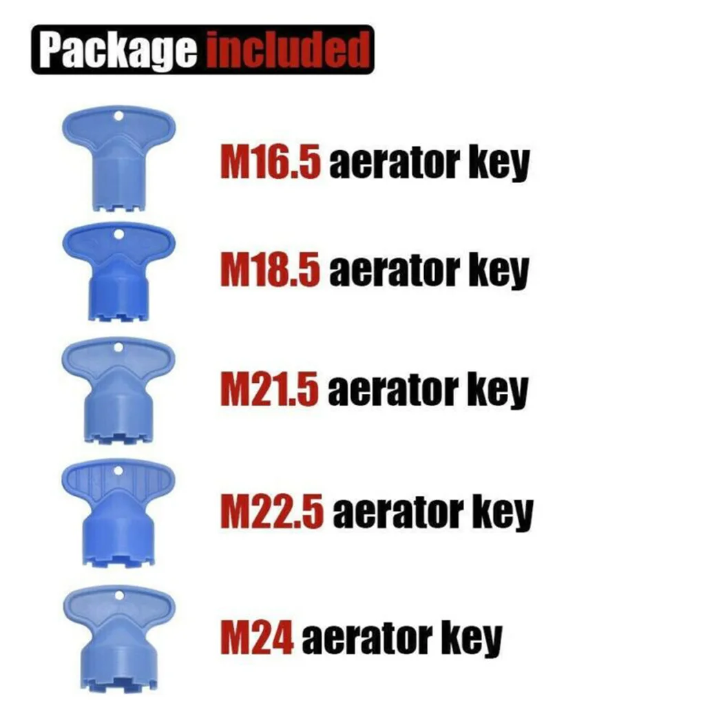 Wrench Faucet Aerator Key Tool M 16.5 18.5 21.5 22.5 24 For Neoperl For Moen For Danze For low flow faucets Household Supplies 3