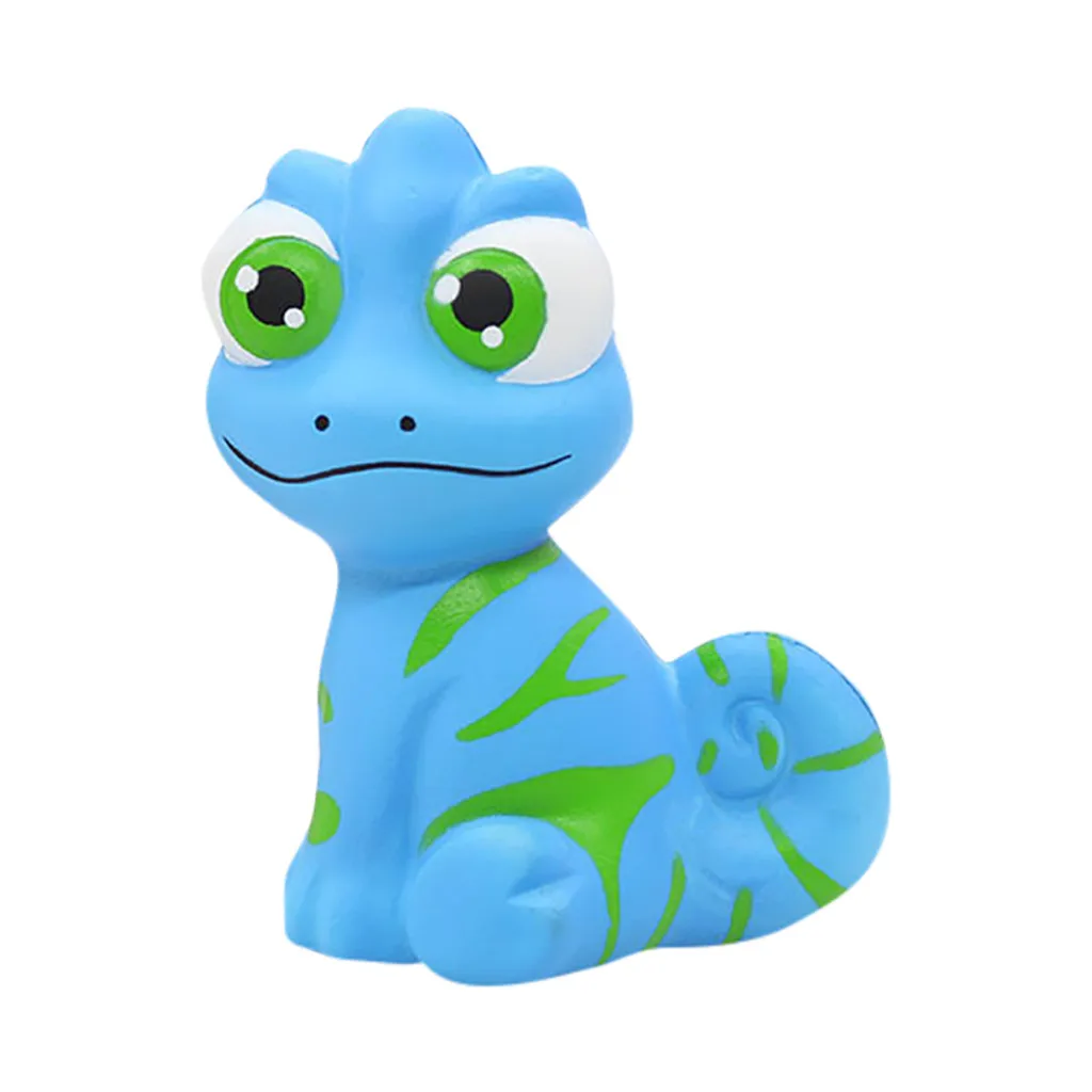 

Baby Toys 1Pic Soft Cute Halloween Simulated Chameleon Toys Plastic Animal Fun Joke Decompression Toys Wholesale &Drop Shipping