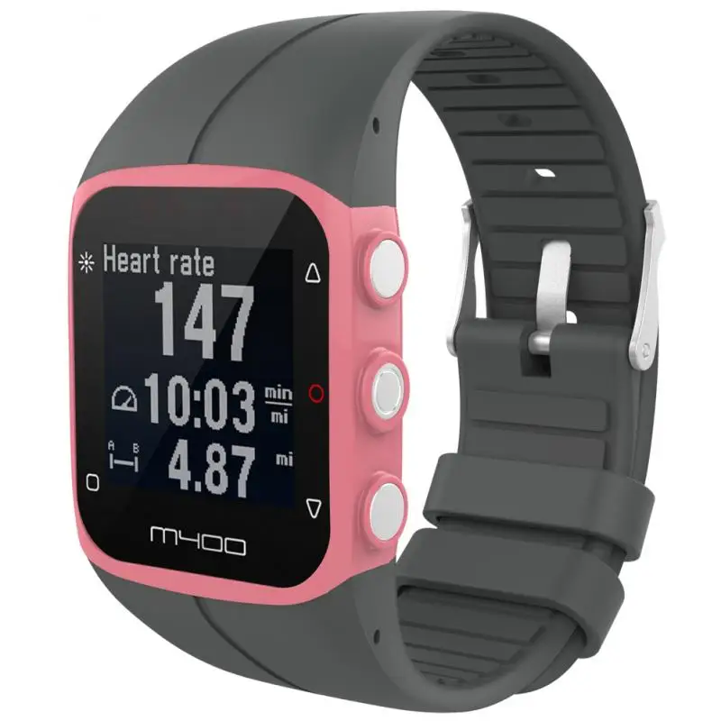 Сменный ремешок для POLAR M430/M400 однотонный дышащий силиконовый несколько