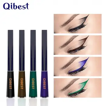 

QIBEST 12Colours liquid eyeliner pen with soft brush waterproof long lasting Sexy Charming matte eyeliner gel Cosmetics TSLM1