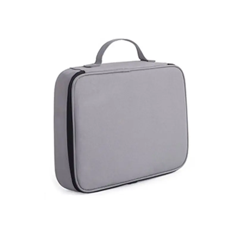 5AC1102237-GY Сумка для хранения документов, билетов, водонепроницаемая, большая емкость для дома, офиса, путешествий - Цвет: 5AC1102237-GY