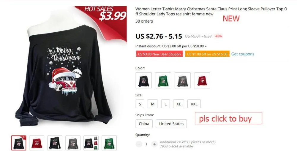 Женская рождественская кружевная рубашка большого размера, Кружевная туника с принтом Клауса, футболка, Топ с длинным рукавом, Рождественская одежда с принтом, camisas de mujer