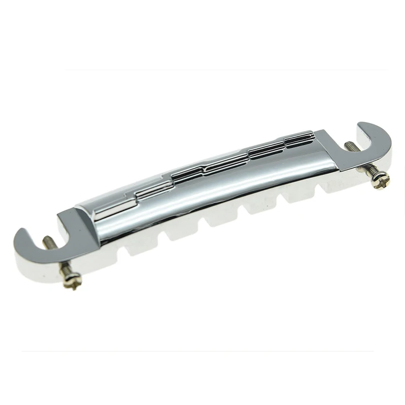 

Silver Electric Guitar Wrap Around Bridge Tailpiece for Les Paul LP Junior