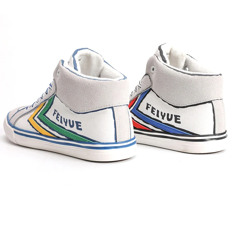 Feiyue/обувь в китайском стиле; обувь для кунг-фу; резиновые классические высокие женские кроссовки; сезон осень-зима; мужские Нескользящие кроссовки Feiyue для боевых искусств