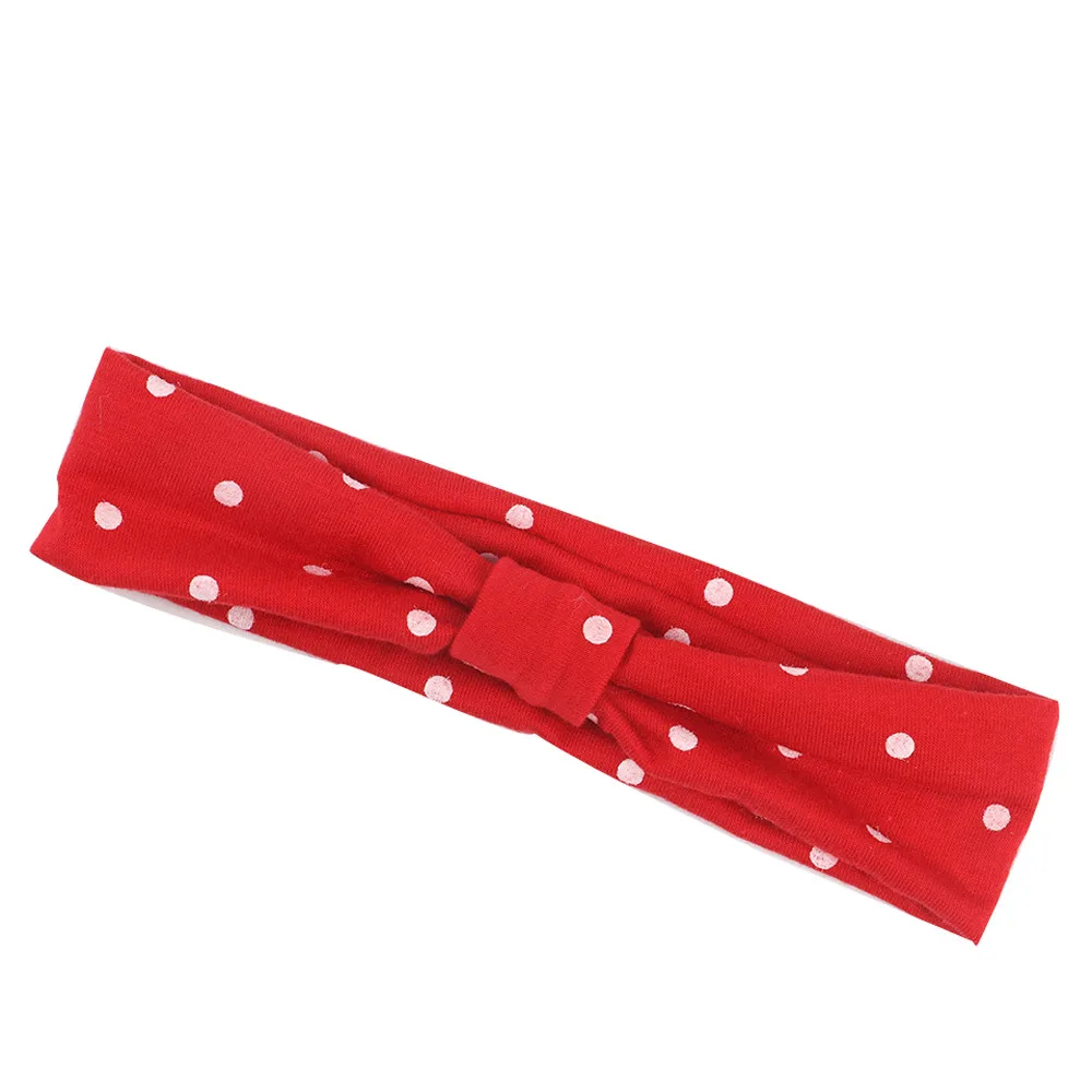 Cute Baby Toddler Infant Headband Girls Bow Polka Dot Knot Headband Stretch Hairband Headwear hair accessoriesbaby 