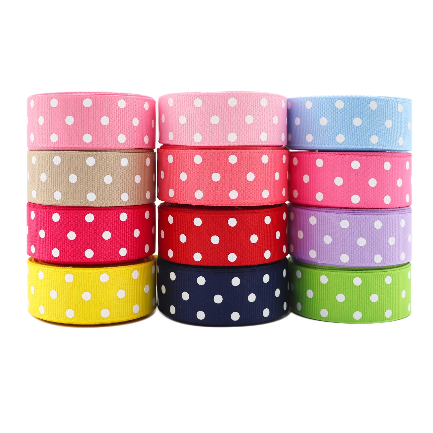 10 yards 7/8'' (22mm) polka dots printed grosgrain ribbons DIY hairbow ribbon YM15113029 ribbon decoration ribbon supplies grosgrain ribbon sewing ribbon