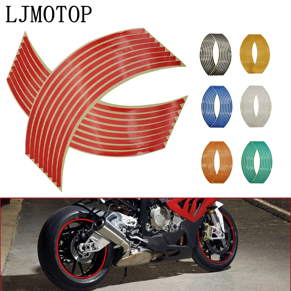 

Wheel Sticker Reflective Rim Stripe Tape Bike Motorcycle Stickers For Yamaha FZ6 FAZER XSR 700 900 TX125 Adventure YBR 125 FZ6R