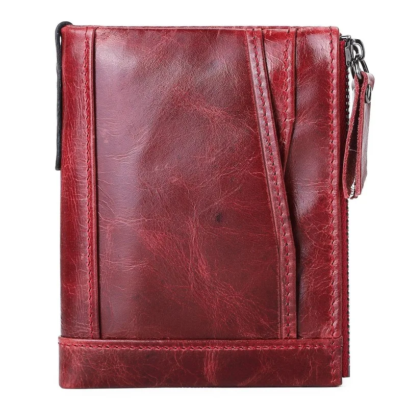 Cartera GG Emblem Con Dos Pliegues En Piel Marrón Y Negra Con GG