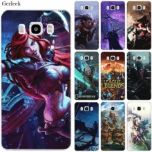 Etui na telefon do Samsung Galaxy A20 A30 A40 A50 A60 A70 A10 A3 A5 A6 A7 A8 A9 Plus twarde pokrywa LOL League Of Legends powłoki tanie(China)