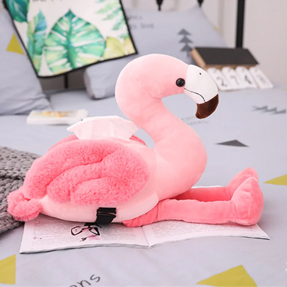 1 pçs ins rosa flamingo tecido caixa