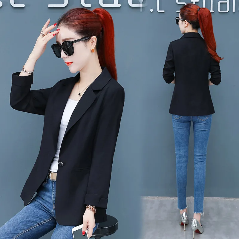 

Short Small Suit Women's 2019 Spring And Autumn Summer New Style Korean-style Thin Coat Summer Wear Online Celebrity Slim Fit Le