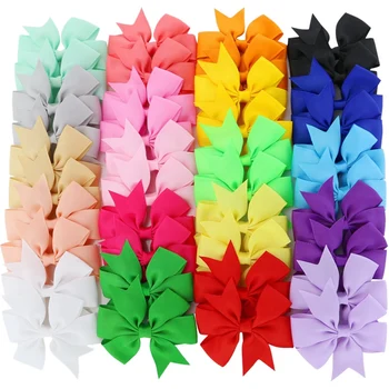 

40 Piece Grosgrain Ribbon Windmill Hair Bow Alligator Clip Girl Baby Baby Toddler Teen Gift Hair Clip