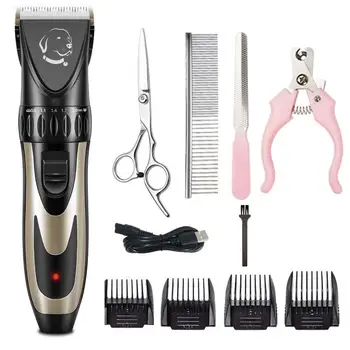 

Pet Hair Clipper Rechargeable Electric Dog Hair Trimmers Professional Dog Cutter Machine Shaver Hair Grooming Kit for Cats Dogs