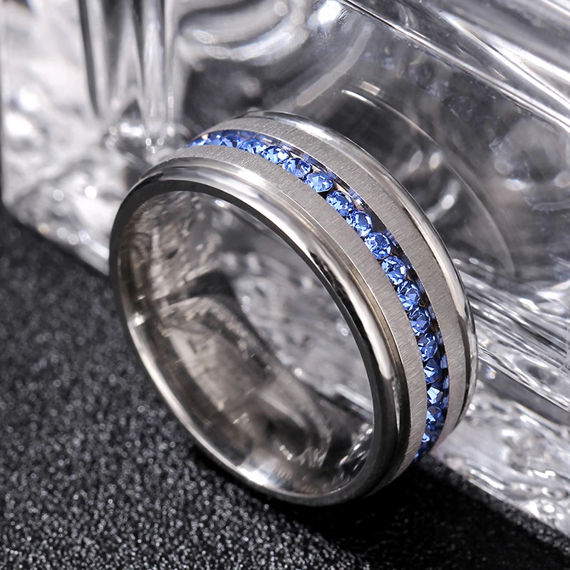 Rings 8mm 316L Stainless Steel For Men And Women Never Fade Power Lucky wedding rings signet ring round rings cross rings womens ring couple rings finger rings jewelry rings ring jewelry moissanite ring