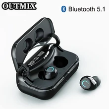 TWS Bluetooth 5 1 Wireless Earphone Touch free 9D Stereo Headphons HiFi IPX7 Waterproof Earbuds Headset with 1200mA Charging Box