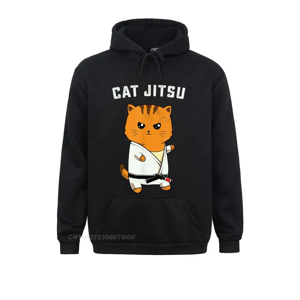 Jiu jitsu Kawaii cat funny BJJ or MMA grappling T-shirt__19865 Hoodies Fashionable Funny Long Sleeve Man Sweatshirts Sportswears Jiu jitsu Kawaii cat funny BJJ or MMA grappling T-shirt__19865black