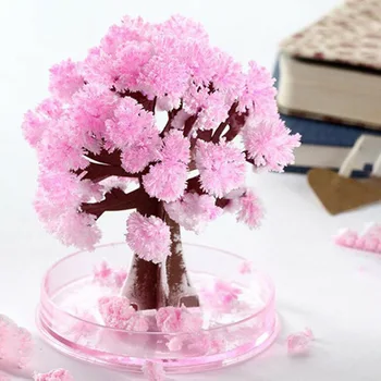 

Artificial Magic Growing Tree Paper Crystal Trees Desktop Cherry Blossom Flower Branches Toys YE-Hot