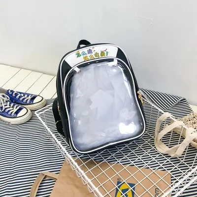Прозрачные женские рюкзаки с милыми буквами Ita Bookbags, женские школьные сумки для девочек-подростков, модные летние рюкзаки, хит - Цвет: white