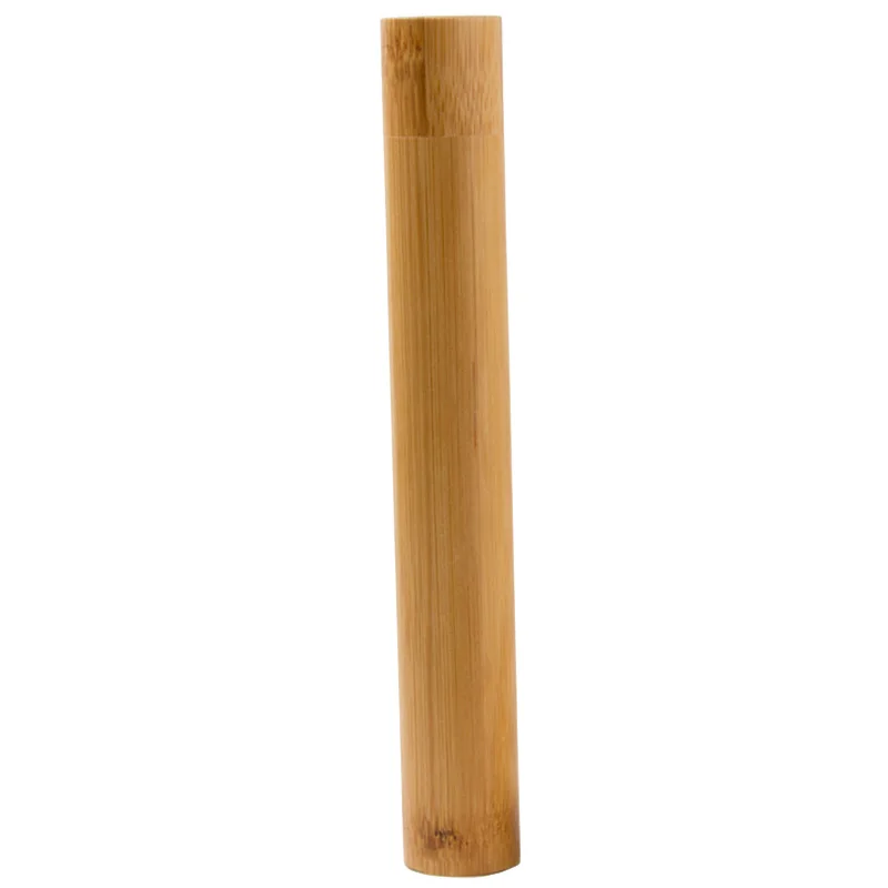 Бамбуковая трубка для зубных щеток Зеленая Дорожная домашняя мойка портативная деревянная трубка для зубных щеток