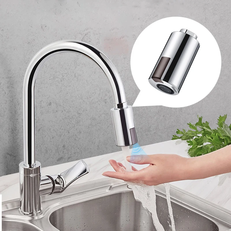 Smart Touch Bathroom Kitchen Faucet Sensor Water-saving Sprayer Tap Automatic Intelligent Infrared Sensor Sink Mixer Taps