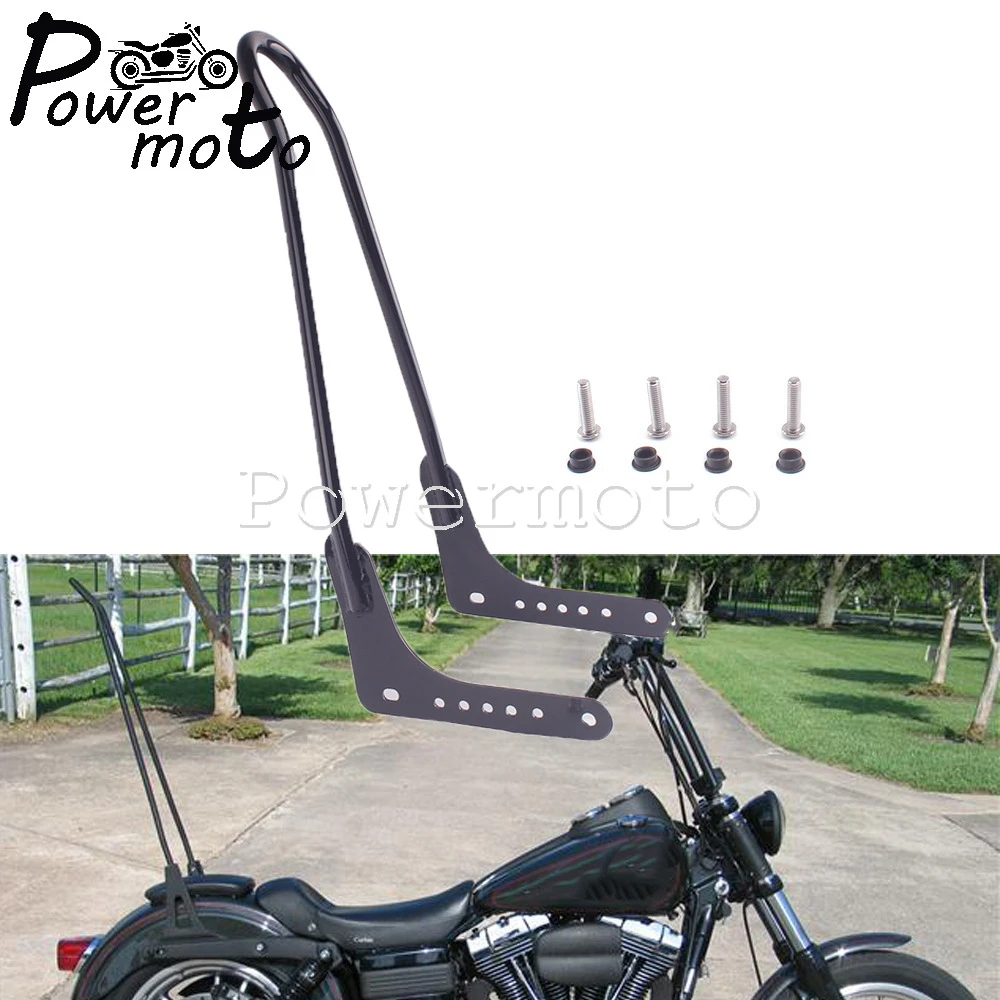 Motorcycle Rear Passenger Sissybar Backrest 23" Sissy Bar For Harley