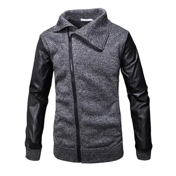 

Solid Color Zipper Casual Streetwear Long Sleeve Moletom Masculino Sweatshirts Sudadera Hombre Male Pullover Arriba Homme#B