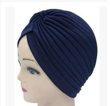 Мусульманский тюрбан для женщин хлопок тюрбант mujer химиотерапия шляпа Индия головной убор тюрбан шапка femme musulman исламские тюрбанты шляпа - Цвет: 10