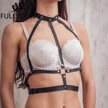 Fullyoung, женское эротическое кожаное нижнее белье, бюстгальтер, бюстье, корсет, Женский Регулируемый пояс, чулок, подтяжки