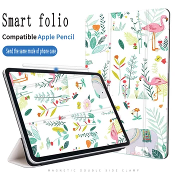 

Leaf Flamingo Folio Case for iPad Pro 11 Inch 2018 Strong Magnetic Slim Smart Cover for iPad Pro 11 2018 Release (3rd Gen)