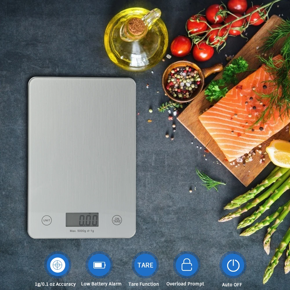 Бытовые кухонные весы AIRMSEN 11LB/5 кг электронные пищевые измерительный инструмент