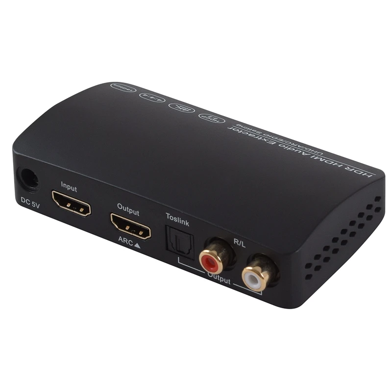 4K @ 60 Гц 18 Гбит/с HDMI аудио экстрактор к + оптический (Spdif) L/R (RCA) Выходы видео