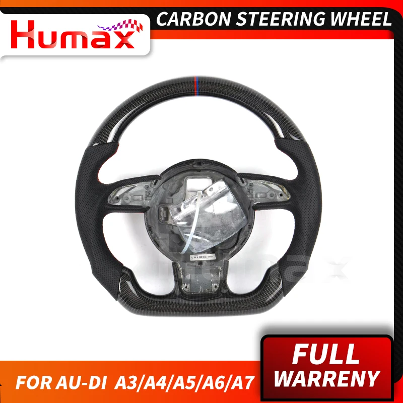 

For Audi A3 A4 A5 A6 A7 Q3 Q5 S series RS series Carbon Fiber Steering Wheel Universal Replacement Carbon Accessories wheel