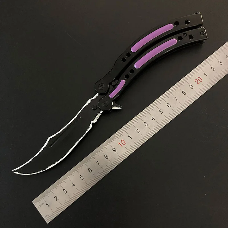 CS GO Karambit складной нож бабочка тренировочный для кемпинга охоты карманный размер