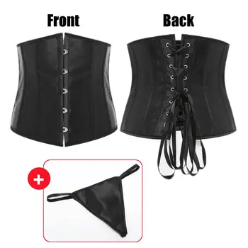 

Women's Underbust Corset and Waist cincher Bustiers Top Workout Shape Body Belt Sexy Body Shaper Bustier Plus Size