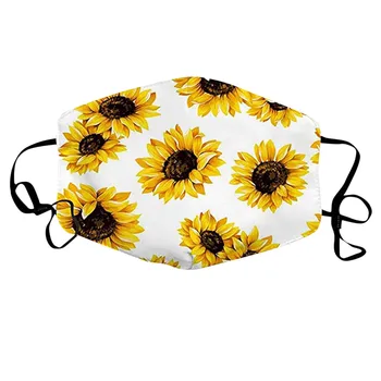 

Reusable Face Masks Dustproof Maksa Dust Proof Pm2.5 Windproof Foggy Haze Pollution Fashion Sunflower Printing Mondkapjes