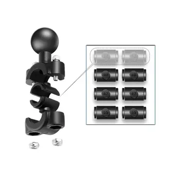 

Rail Mount 1 Inch Ball Car Headrest Motorcycle Scooter Rearview Mirror Stem Bar Mount For Gar Min Gopro- Mounts