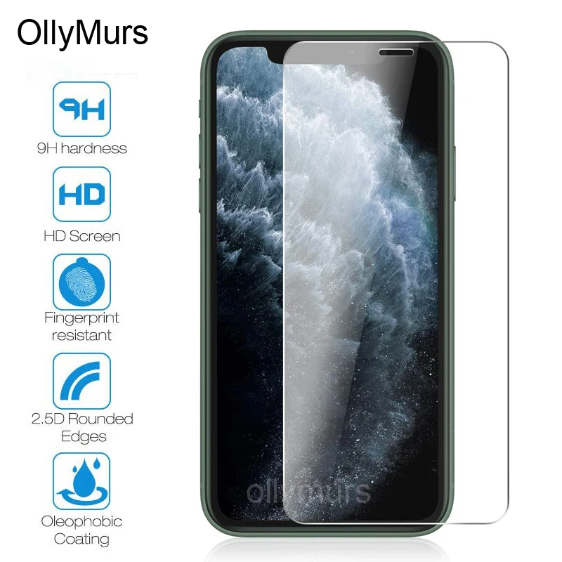 2 X Закаленное стекло для iPhone X XS Max XR 6 S 6s 7 8 plus 11 Pro Max защита экрана защитное стекло на iPhone 7 8 Plus XR стекло