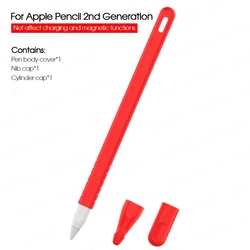 Silicone Case and Protector for Apple Pencil - Enhanced Grip and Protection (Red)
