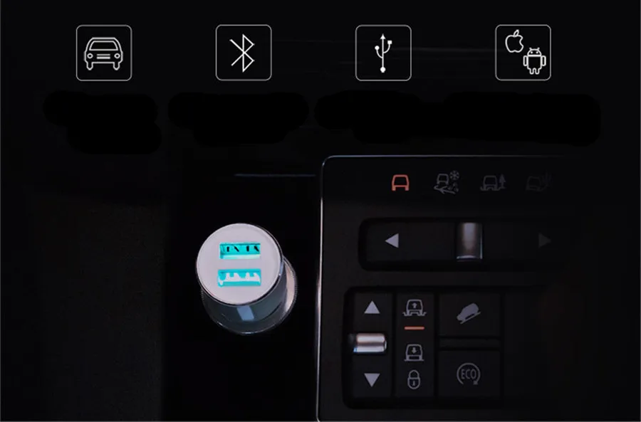 Оригинальное автомобильное зарядное устройство Xiaomi ROIDMI 3S с Bluetooth fm передатчик 5 в