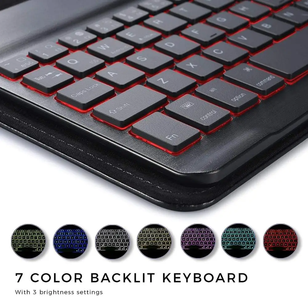 Русская испанская 1" Bluetooth клавиатура для iPad Pro 11 12,9 10,5 Air 3 10,5 Mini 5 3 4 для iPad клавиатура беспроводная Teclado
