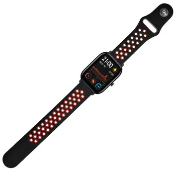 

Two-Color Air Hole Reverse Buckle Silicone Strap Fashionable Personality Watchband Wrist Strap For Amazfit Gts Watch