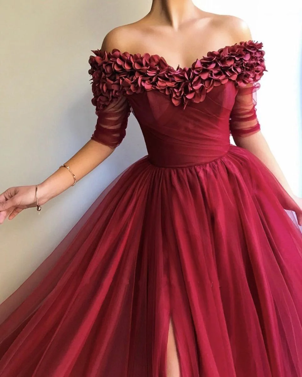 Cheap Purple Sparkly Plunge Long Prom Dress 2019 Glitter With Rhinestones A  Line Formal Evening Dress Half Sleeve - Ricici.com