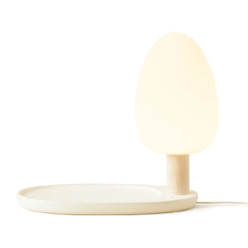 

ABUI-Desk Lamp with Wireless Charger, USB Charging, 3 Brightness, Adjustable Table Lamp for Office, Bedroom or Dorm