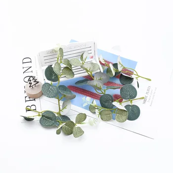 

5/20 Pieces Eucalyptus leaves wedding bridal accessories clearance diy gifts box vase for home decor scrapbook artificial plants