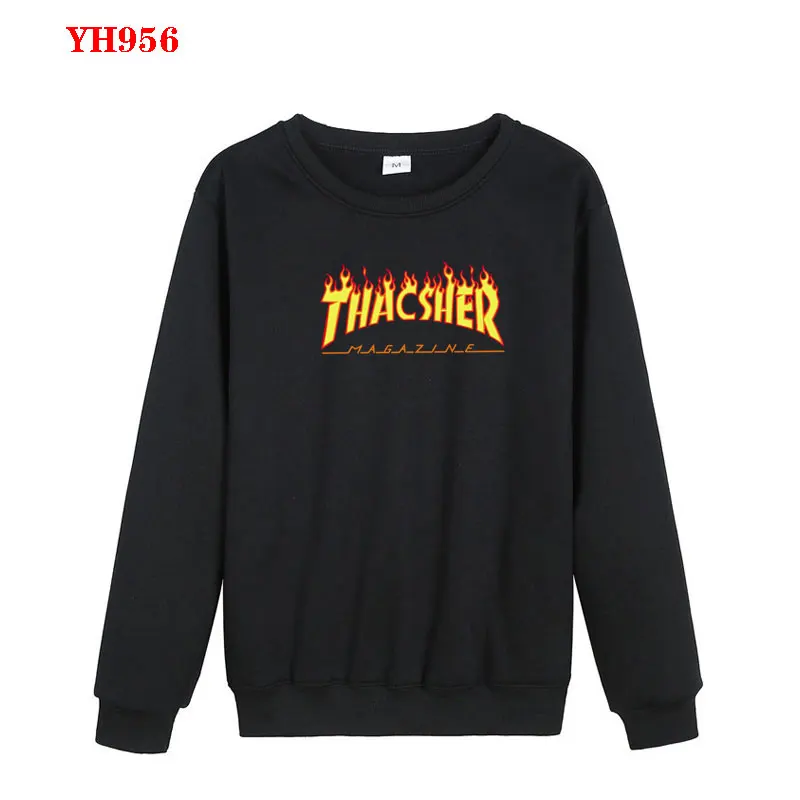 Новинка 2020 Модный пуловер спортивная одежда бренд thacsher flame мужские флисовые