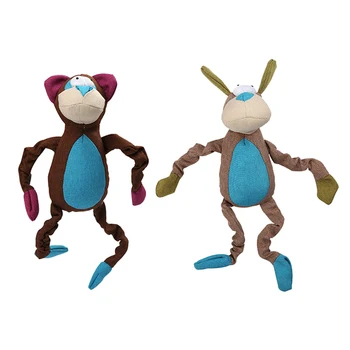 

Pet Supplies Squeak Toy Sound Doll Cute Canvas Animal Shape Dog Molar Chew Bite Toys for Household Animals Dogs Entertainment