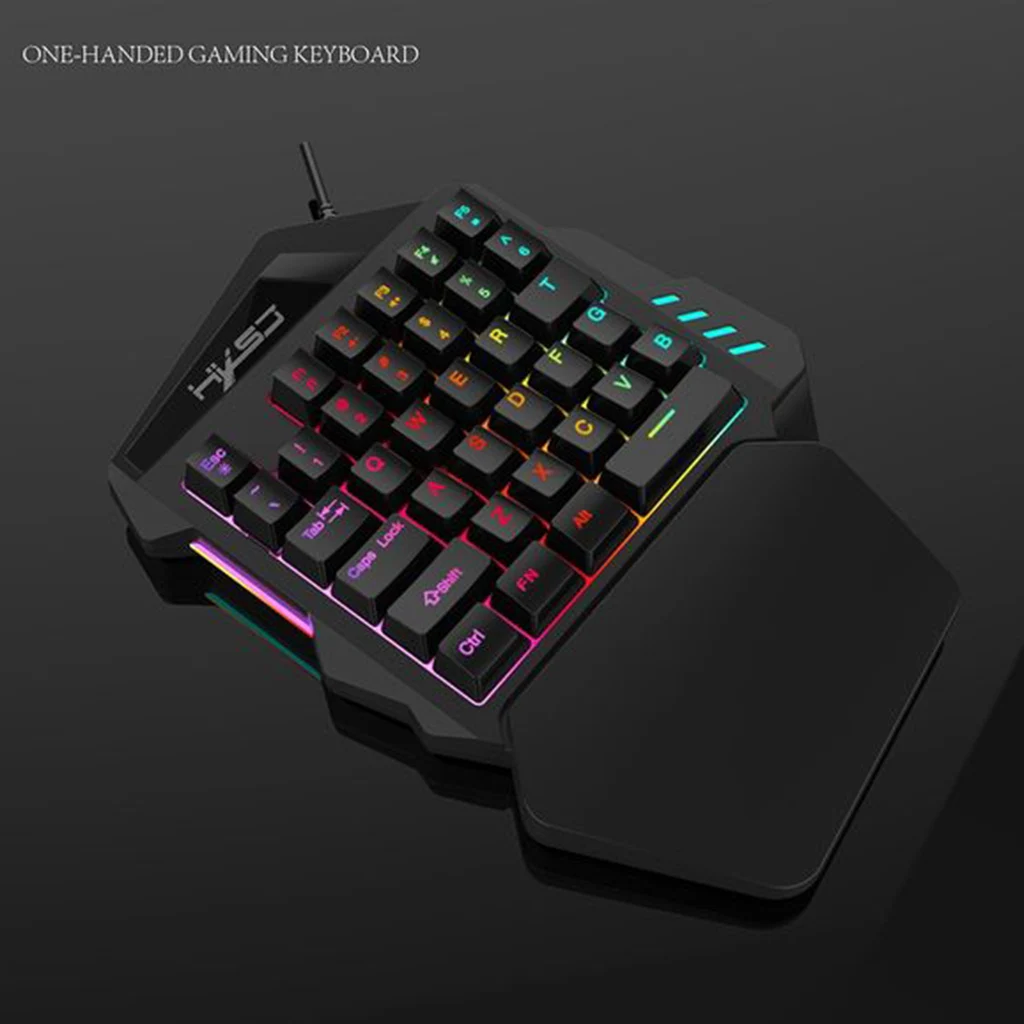 35 Keys One Hand Keyboard Ergonomic Gaming Single Hand Keyboard PC Gamer Dedicated Game Mechanical Feel Game Keyboard