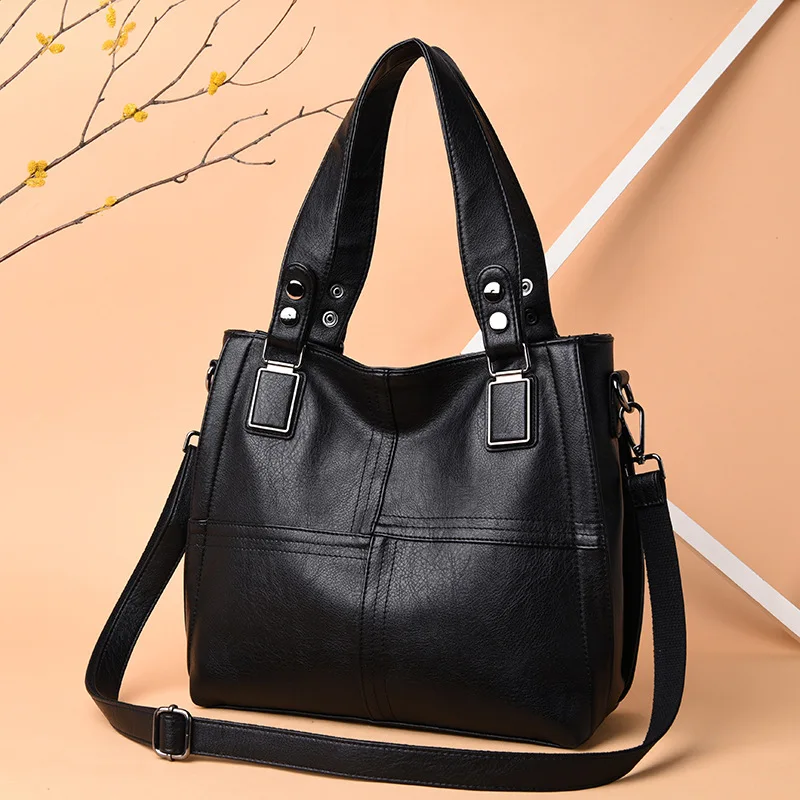 

Large-Volume Middle-aged WOMEN'S Bag Hand Large Bag 2019 New Style Spring And Summer Mommy Bag Women's Casual Simple Joint Bag