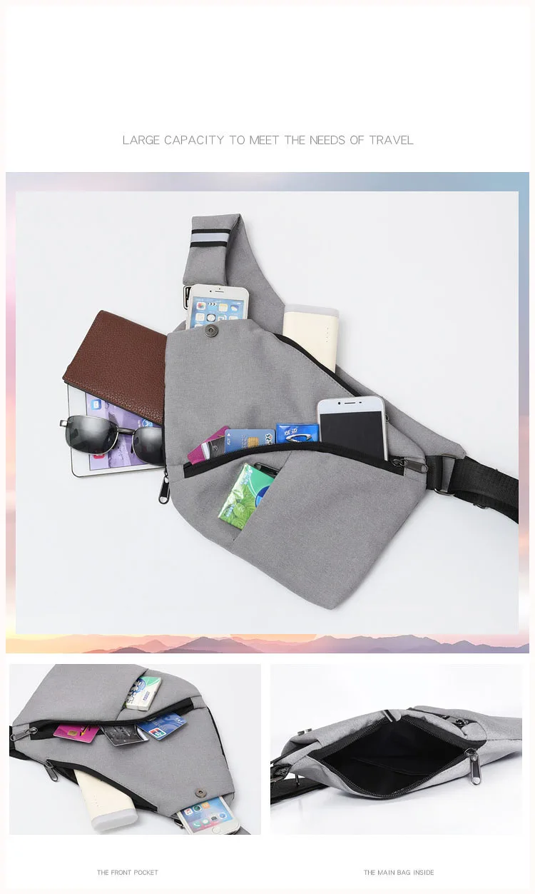 Высококачественная Мужская Дорожная деловая сумка Fino, сумка на плечо с защитой от кражи, ремень безопасности, цифровая сумка для хранения, нагрудные сумки